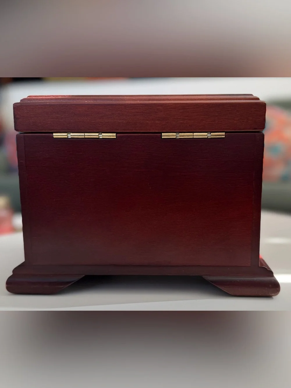 Cherry Wooden Jewelry Box Kathryn White